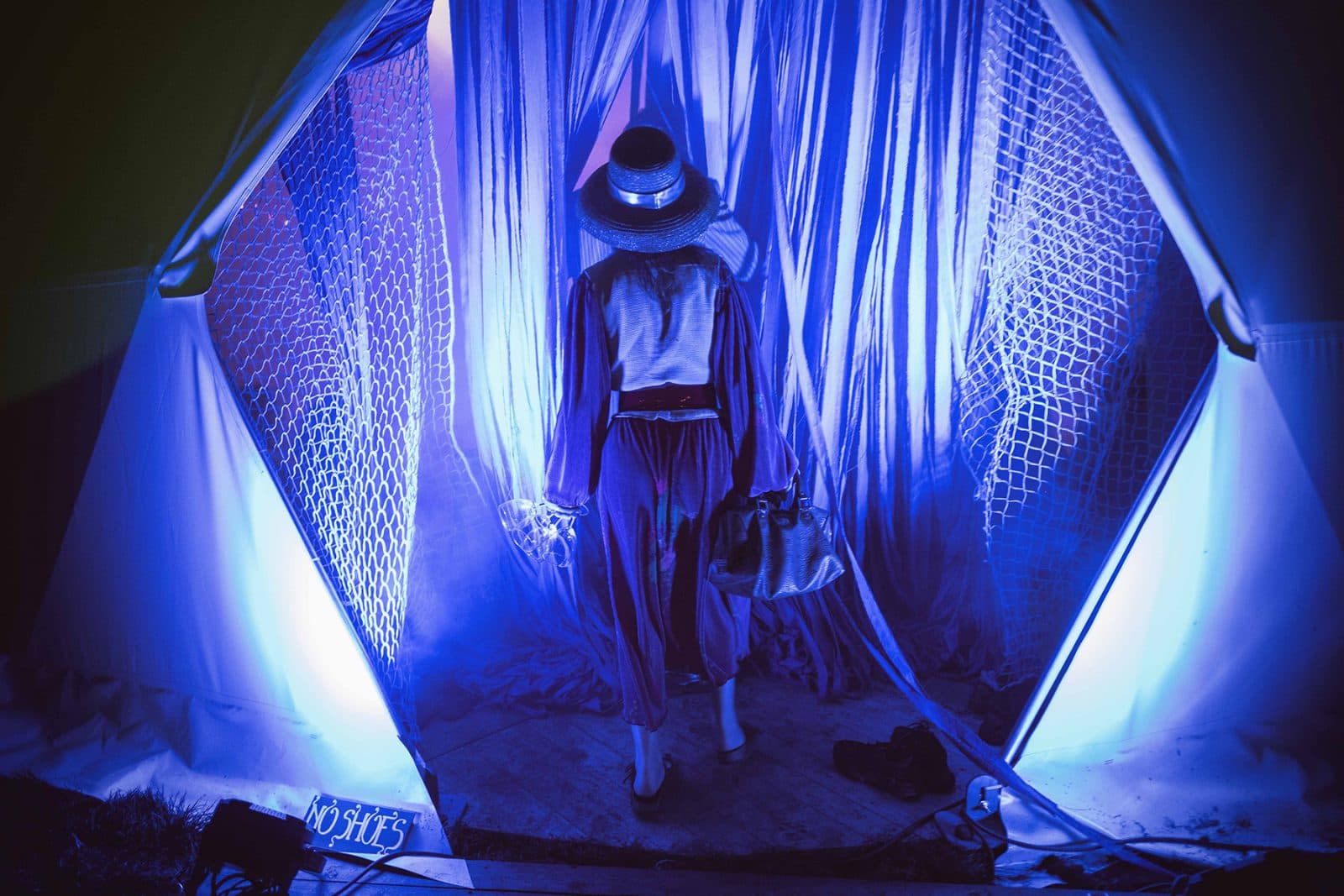 Mysterious blue entrance